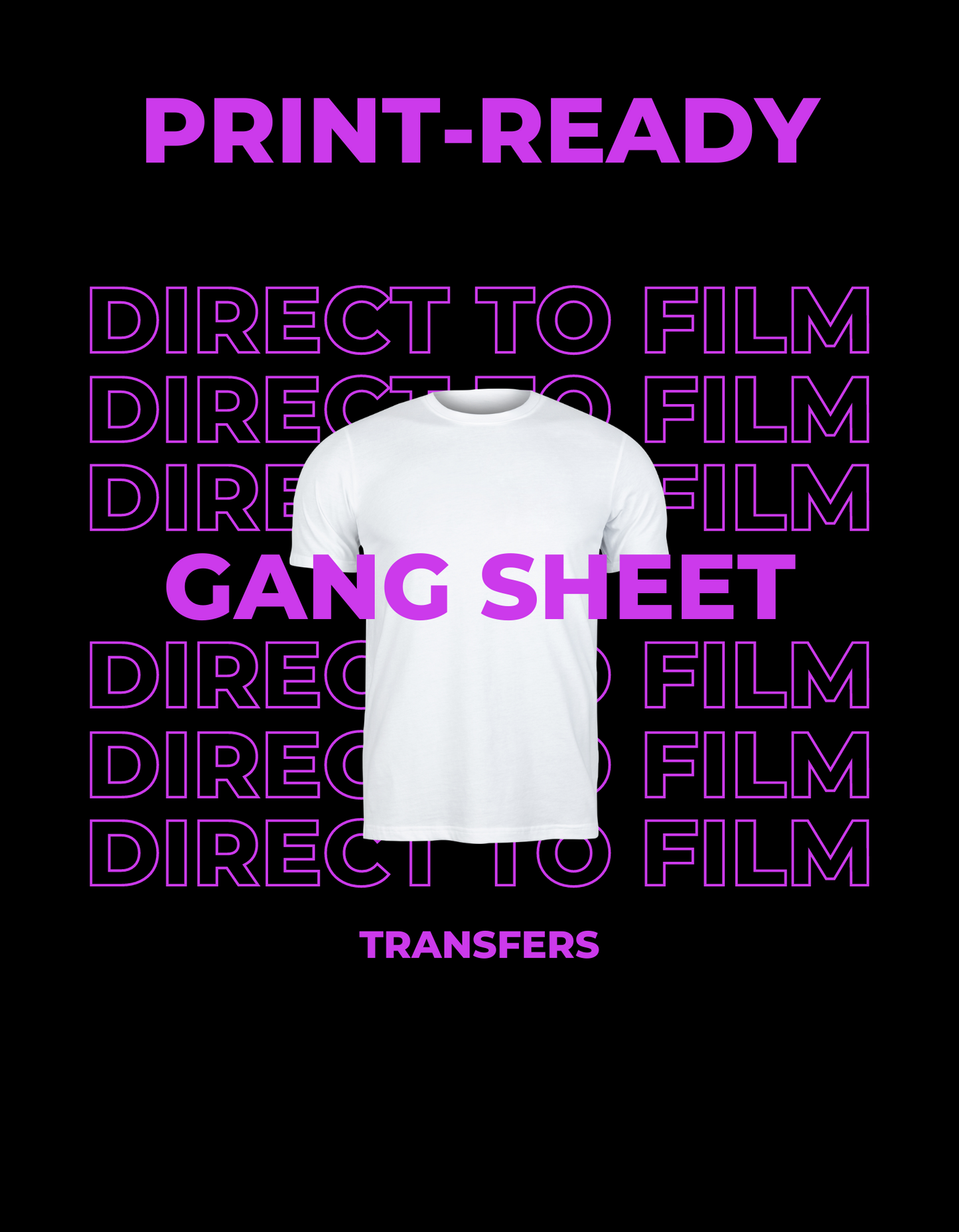 Gang Sheet DTF Transfers-Upload Print-Ready File