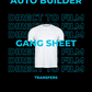 DTF Transfer - Gang Sheet Auto Builder (Builds Gang Sheet for You)